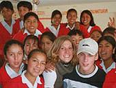 In der Schule Peru, Freiwillig, Teaching Annika