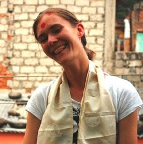 ich nach einem Health Camp Tag: vollkommend erschöpft, aber glücklich nepal-physiotherapie-freiwillige