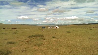 Nomaden-Projekt Mongolei, Projects Abroad Jurten der Nomaden-Familie in der Mongolei
