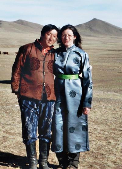 Mein Gastbruder Davaapurev und ich Mongolei Nomaden - Projekt Bruder