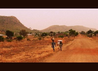 Wunderbare afrikanische Weite togo-unterrichten-landschaft