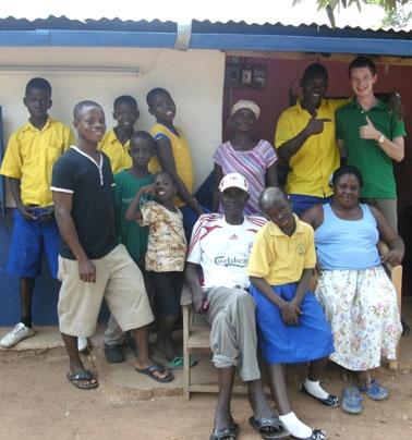 Mit meiner Gastfamilie ghana-unterrichten-gastfamilie