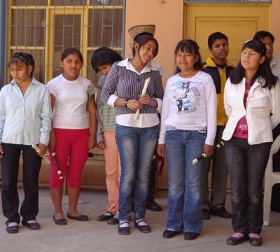 Wir proben für das große Konzert bolivien-musik-probe