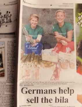Der Zeitungsartikel fidschi-community-zeitung