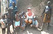Und hier seine Familie Ghana, Constanze, Locals