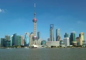 Sicht auf Pudong China Jura - Praktikum Pudong
