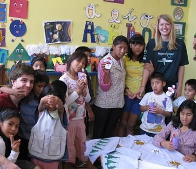 Im Kindergarten des Waisenhauses bolivien-musik-waisenhaus