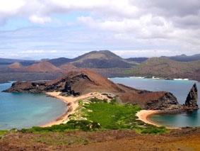 Die Insel Bartholomaie: von Santa Cruz aus kann man dorthin Tagesausflüge unternehmen ecuador-unterrichten-insel