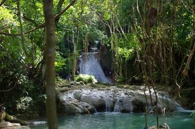 Blue Hole Wasserfall auf Jamaika Musik-Projekt auf Jamaika, Projects Abroad
