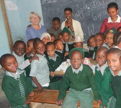 Die Vorschulklasse Tansania-Unterrichten-Kinder
