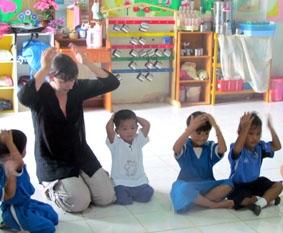 Beim tanzen Thailand, Sozialarbeit, Tanzen