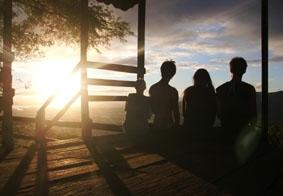 Sonnenaufgang 5.30 Uhr am Viewpoint, einer meiner letzten Morgen in Barra Honda costa-rica-naturschutz-sonnenaufgang