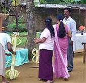 Auf dem Schulfest Freiwillig, Sri Lanka, Fest