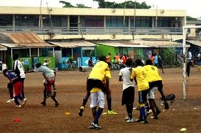 Beim Training der U12 ghana-sport-training