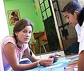 Beim Basteln Mexiko, Freiwillig, Karte Karin