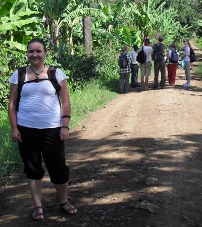 Ich beim Wandern Sozialarbeit Tansania Wandern