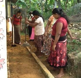 Vorbereitungen für die „Waschanlage Sri Lanka-Sozialarbeit-Arbeit