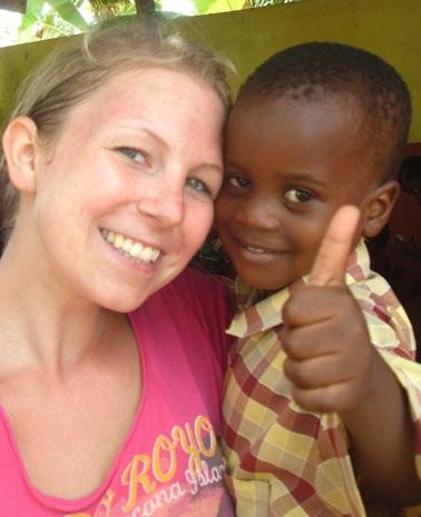 Bei der Arbeit im Kinderheim in Kasoa – einfach liebenswerte Kinder! Ghana-Sozialarbeit-Freiwillige