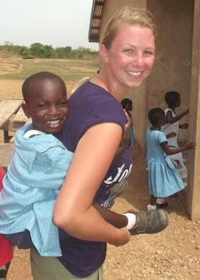 Ein Junge aus dem Waisenheim Ghana-Sozialarbeit-Kind
