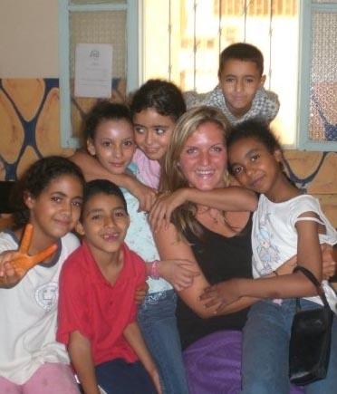 Und noch mehr Kids in Amal Salé Sozialarbeit Marokko Kids