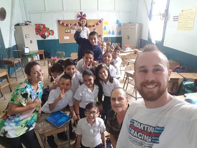 Im Unterrichts-Projekt mit der Klasse Unterrichten in Costa Rica, Projects Abroad