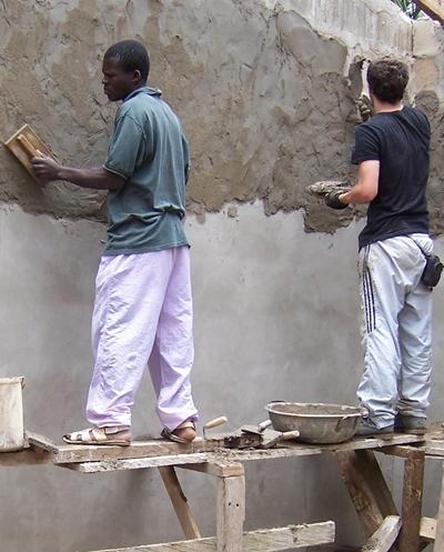 Verspachteln Ghana Community Wand