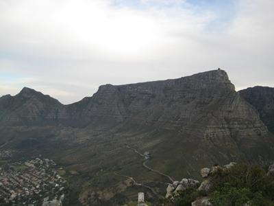Aussicht auf den Tafelberg sudafrika-computer-tafelberg