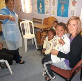 Tashnicca, Nathan, Joshua, Wendy und ich sudafrika-sozialarbeit-kinder