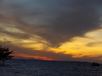 Sonnenuntergang am Lake Victoria in Mwanza tansania-medizin-landschaft