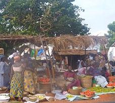Markt in Lomé Togo Sozialarbeit Markt