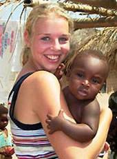 Mein kleiner Freund auf dem Land Ghana, Freiwillig, Sarah