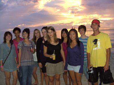 Mit anderen Freiwilligen in Negril Mit anderen Freiwilligen in Negril