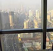 Blick vom Schreibtisch aus Praktikum, China, Shanghai Blick