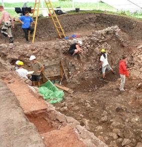 Grabung in Porolissum rumaenien-archaeologie-grabung
