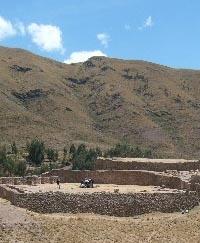 Auf einer Inkastätte Naturschutz Peru Inka