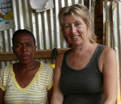 Eine Kollegin und ich jamaica-farming-projekt