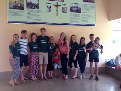 With other volunteers With other volunteers