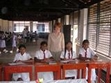 With students at the school