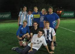 Playing football