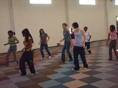 Dance class with youth group Dance class with youth group