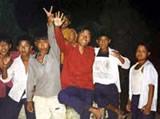 Children saluting