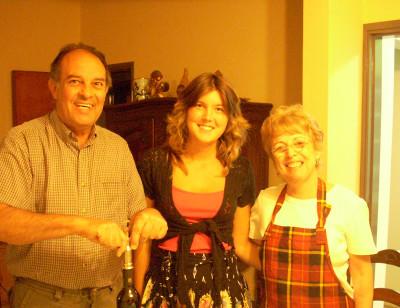With my host parents With my host parents