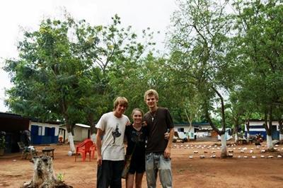 With volunteers in Kwamoso With volunteers in Kwamoso