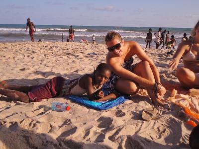 Beach in Ghana Beach in Ghana