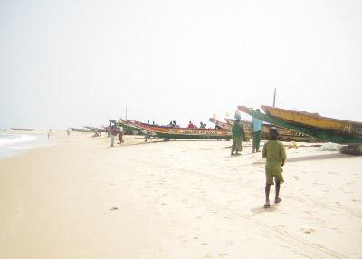 Fishing boats on the beach Fishing boats on the beach