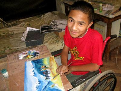 Child painting Child painting