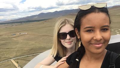 Volunteers sightseeing during their free time in Mongolia Volunteers sightseeing during their free time in Mongolia