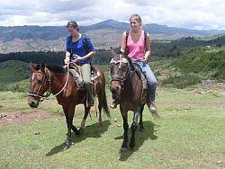 Horse riding near Cusco