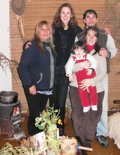 With my host family With my host family