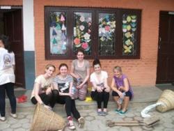 With other volunteers in Nepal